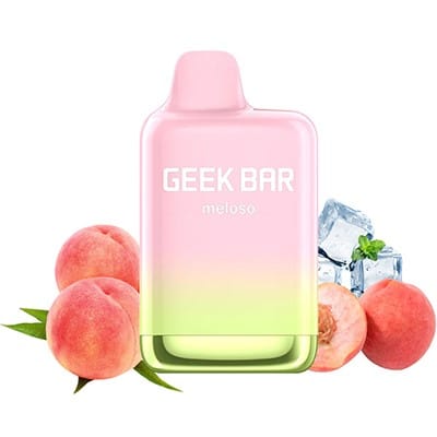Peach Ice Geek Bar Meloso Max 9000 Disposable Vape