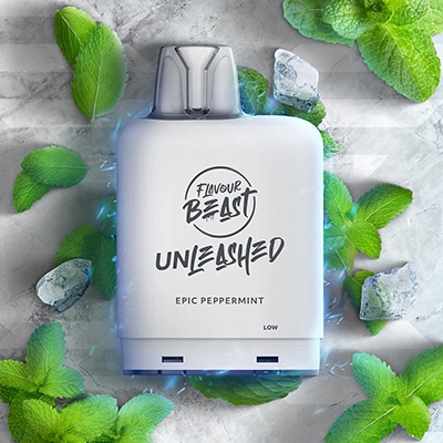Epic Peppermint Iced Pods Level X G2 by Flavour Beast Boost Unleashed
